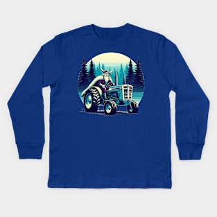 Tractor Viking V3 - Old Man Winter Kids Long Sleeve T-Shirt